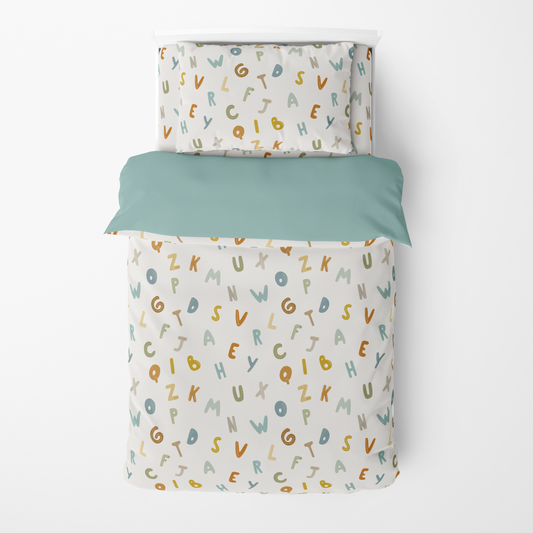 Funda Nórdica Reversible Cama Sopa de letras