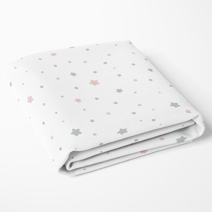 Juego de sábanas estrellas Rosa Cuna